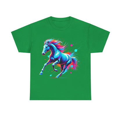 Colour Splash Horse - Heavy Cotton Tee