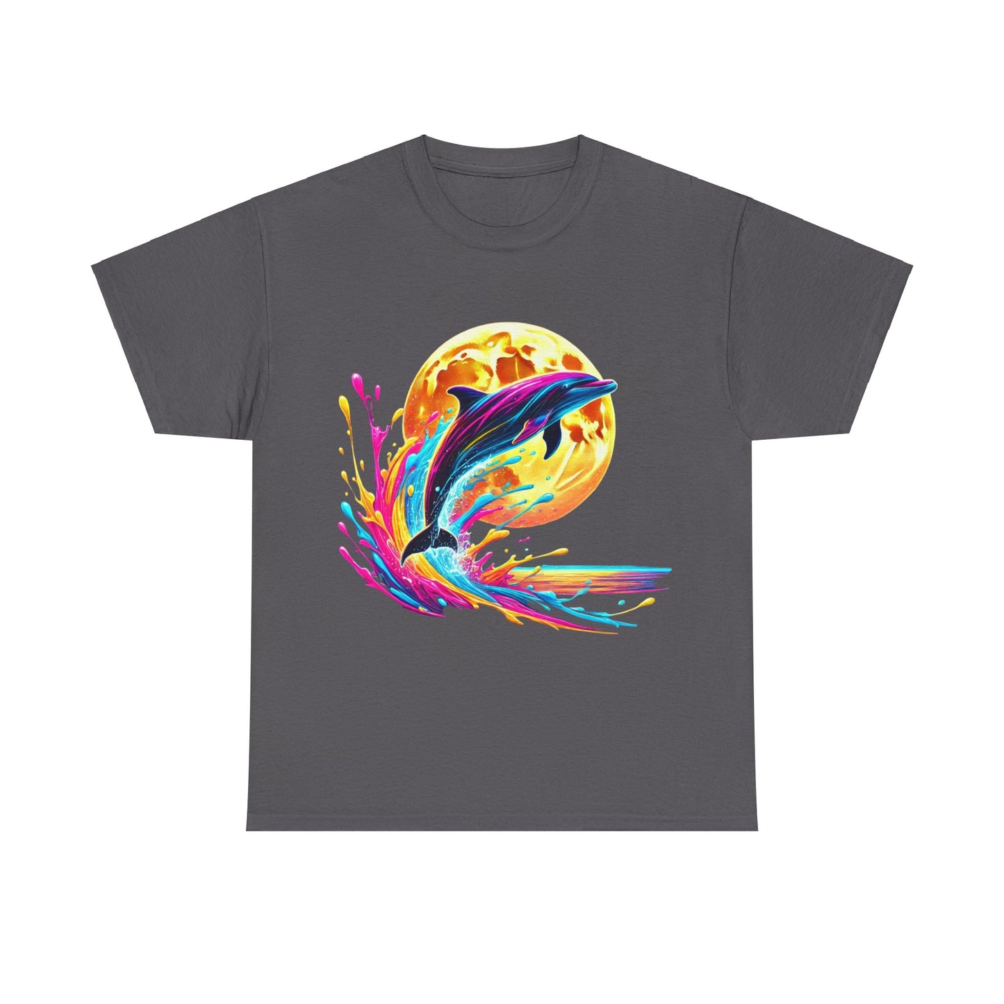 Colour Splash Dolphin - Heavy Tee XL Range