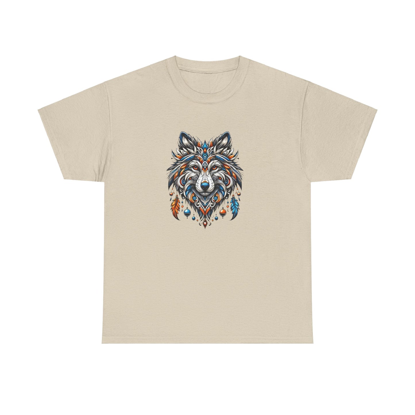 Tribal Wolf - Heavy Cotton Tee