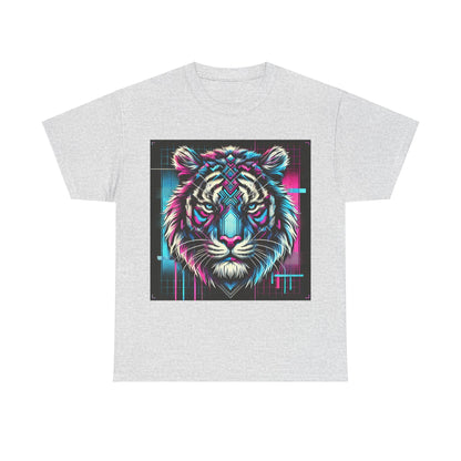 Futuristic Tiger - Heavy Cotton Tee