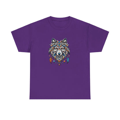 Tribal Wolf - Heavy Cotton Tee