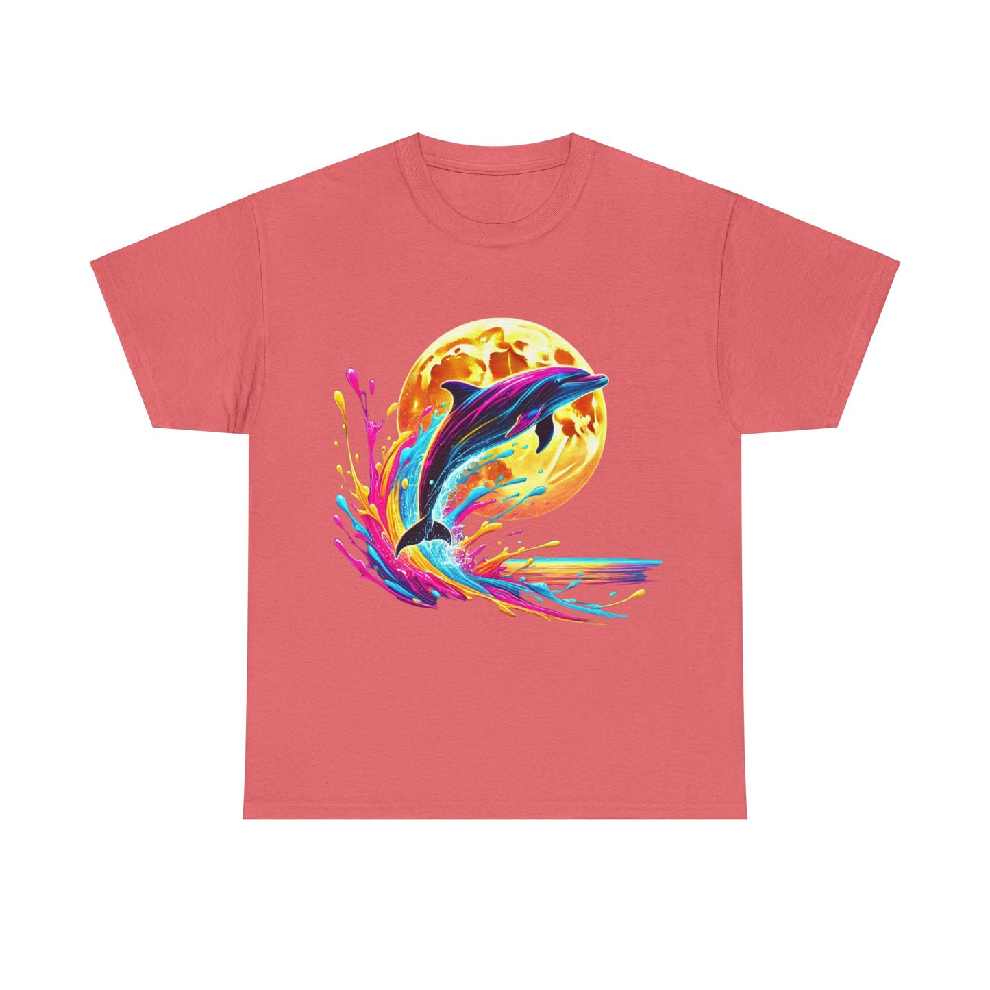 Colour Splash Dolphin - Heavy Tee XL Range