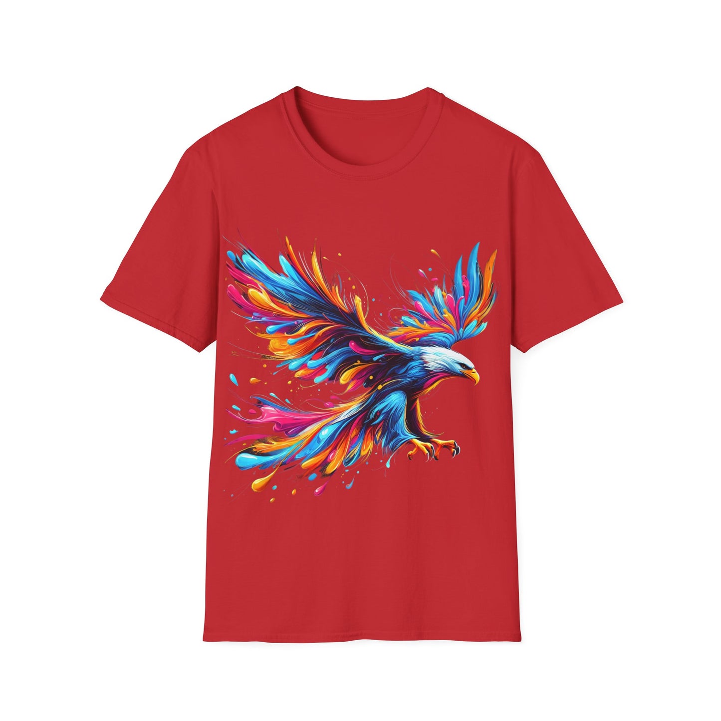 Colour Splash Eagle - Soft Style T-Shirt