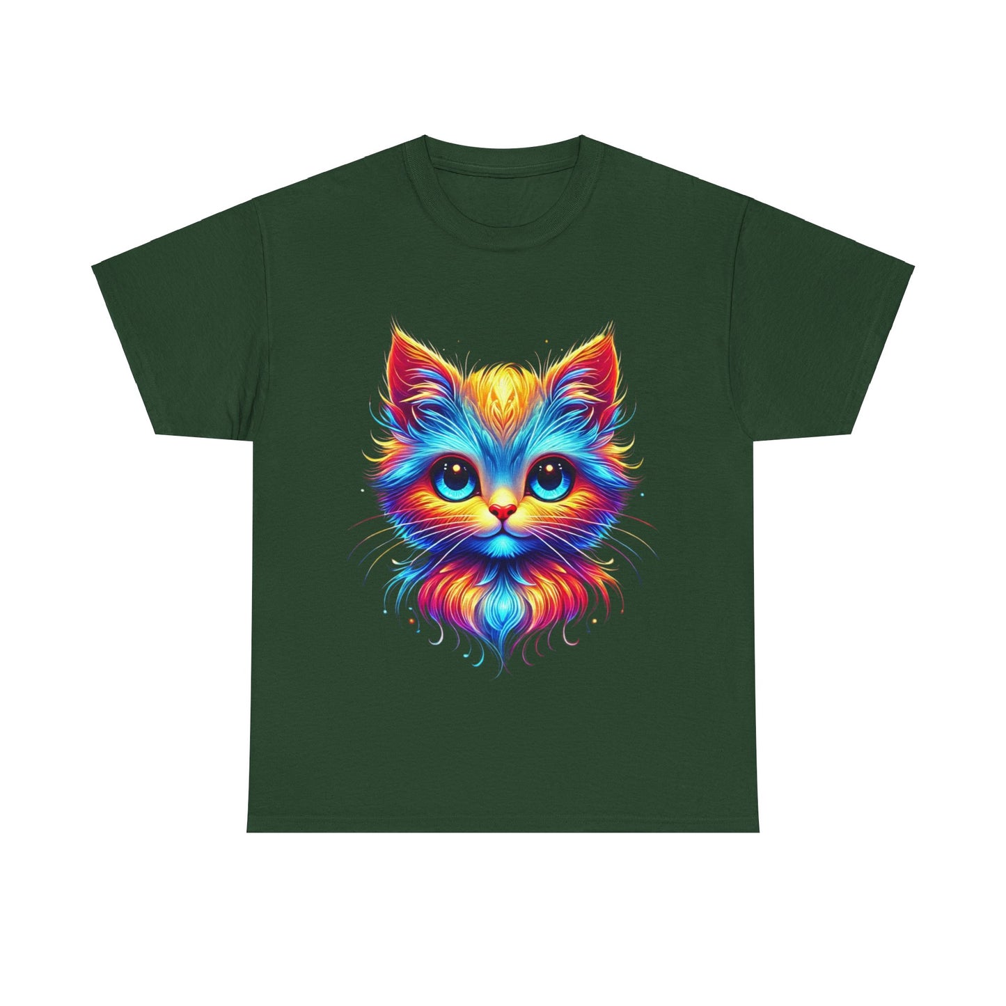 Vibrant Cat - Heavy Cotton Tee