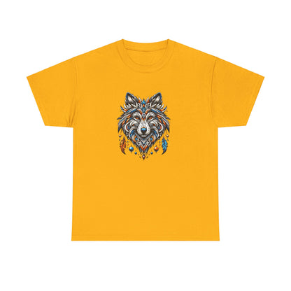 Tribal Wolf - Heavy Cotton Tee