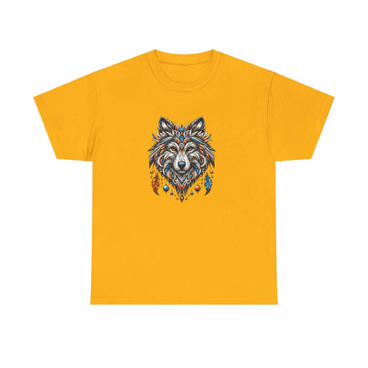 Tribal Wolf - Heavy Cotton Tee