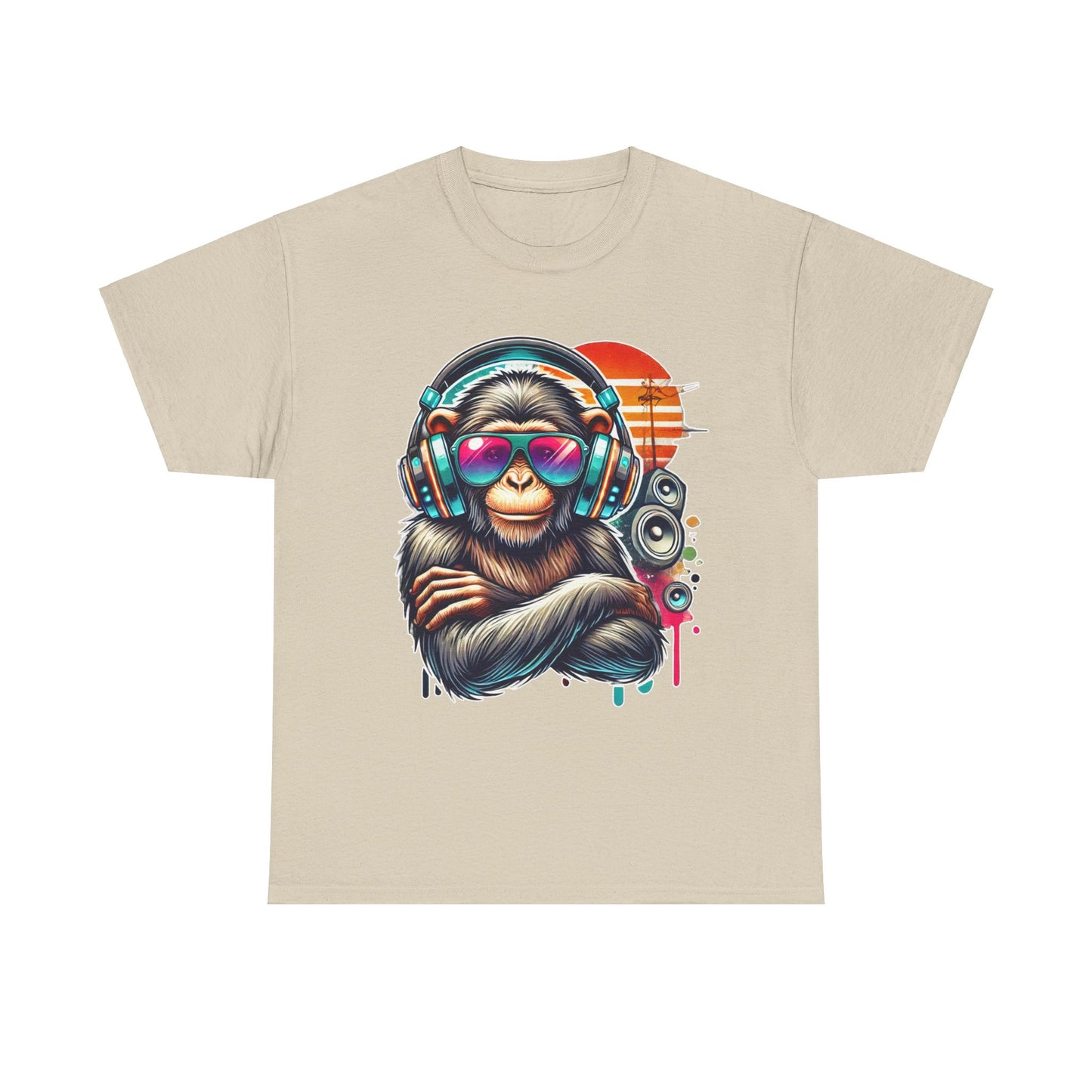 Music Monkey - Heavy Cotton Tee