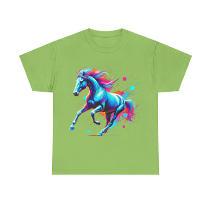 Colour Splash Horse - Heavy Cotton Tee