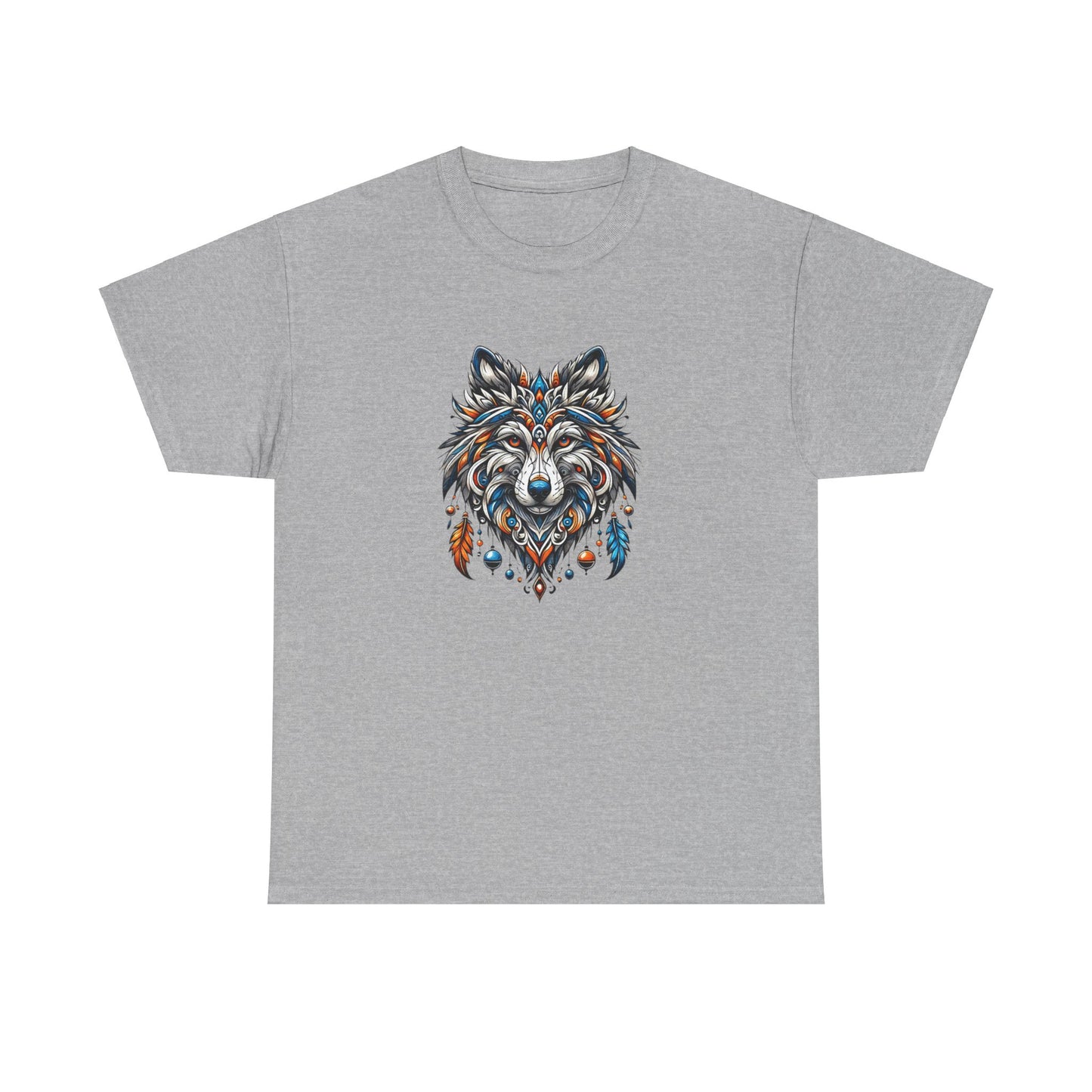 Tribal Wolf - Heavy Cotton Tee