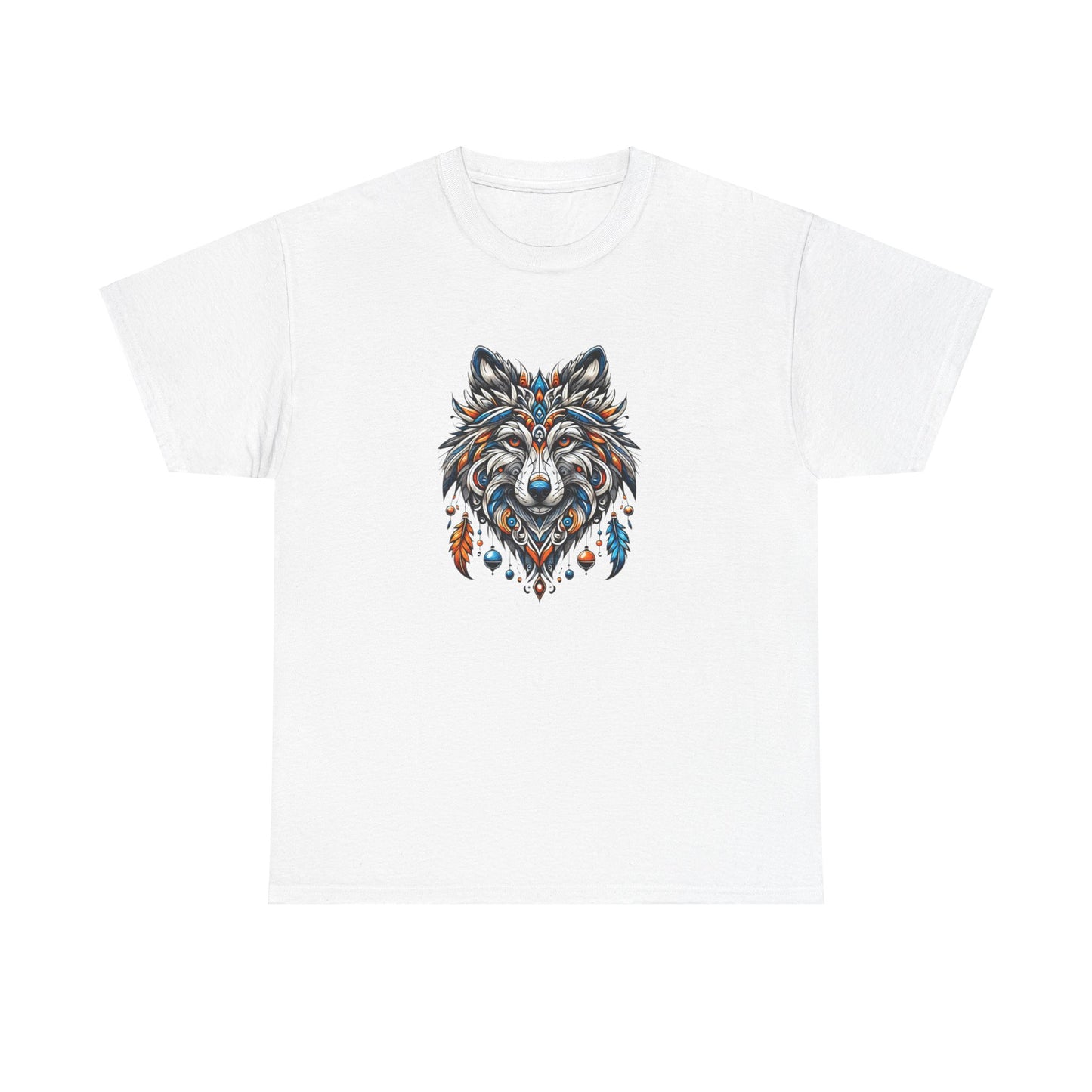 Tribal Wolf - Heavy Cotton Tee