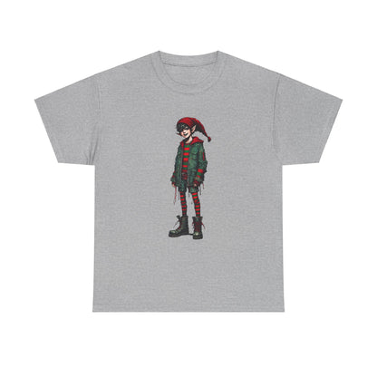 Cheerful Elf Red+ - Heavy Cotton Tee