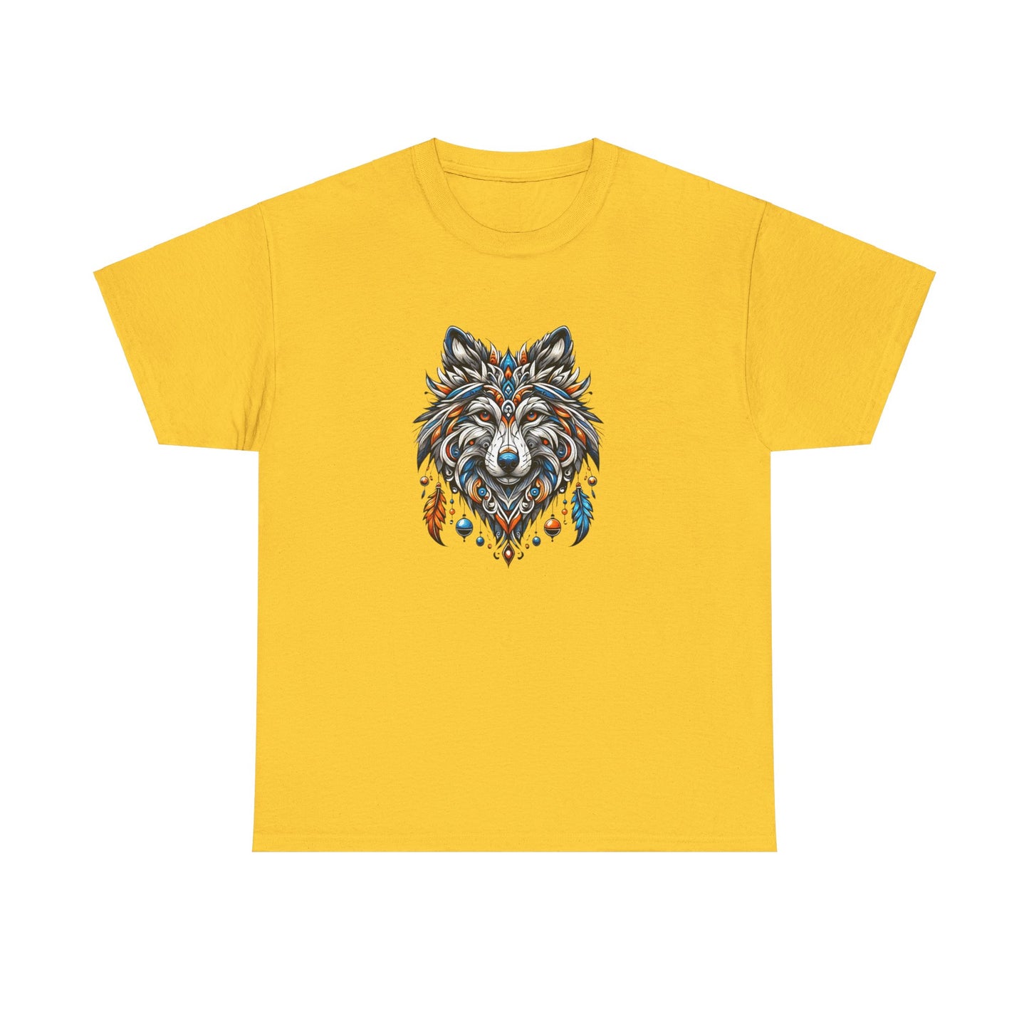 Tribal Wolf - Heavy Cotton Tee