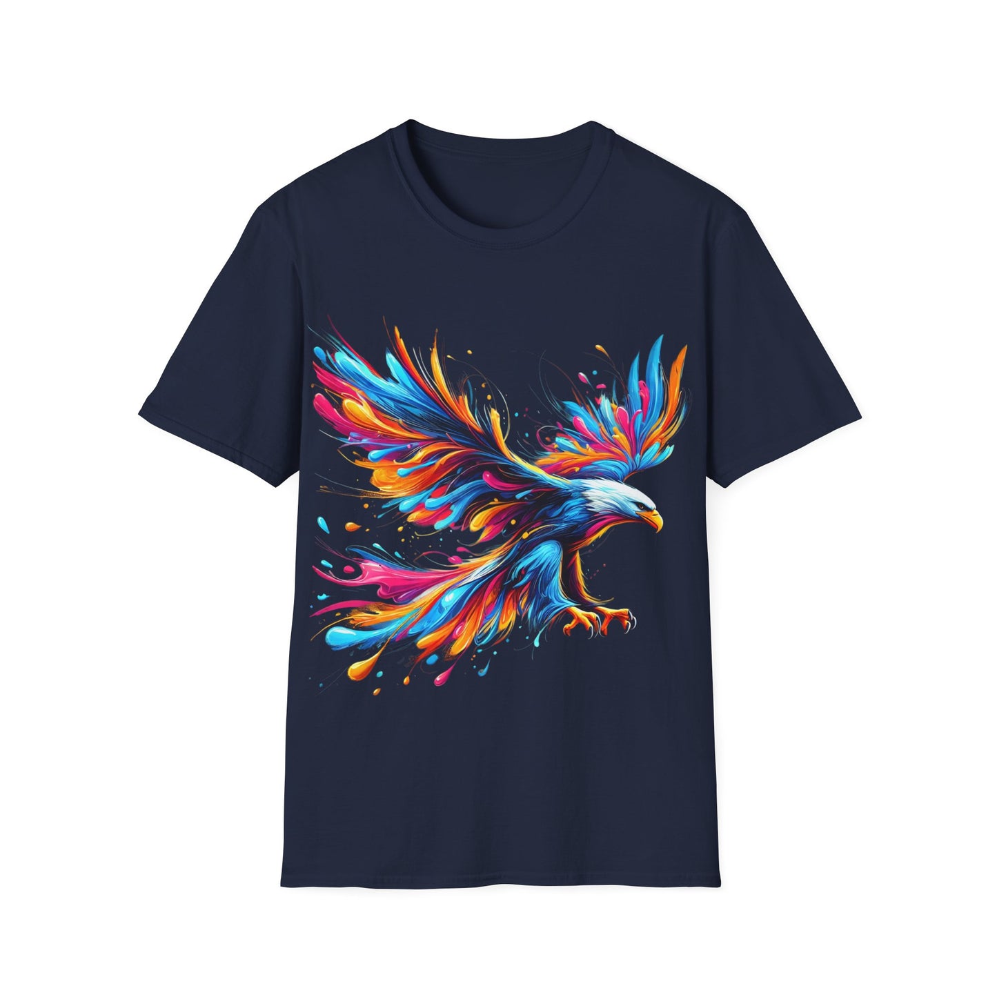 Colour Splash Eagle - Soft Style T-Shirt