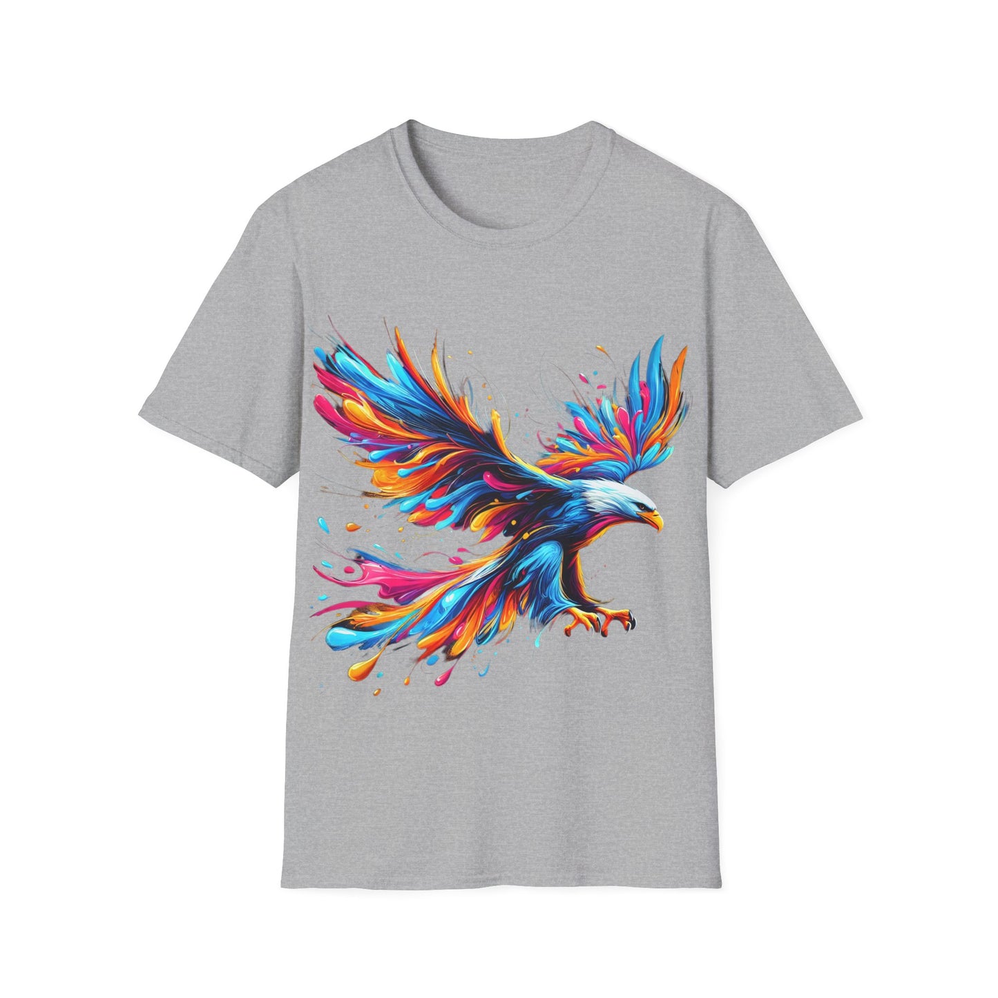 Colour Splash Eagle - Soft Style T-Shirt