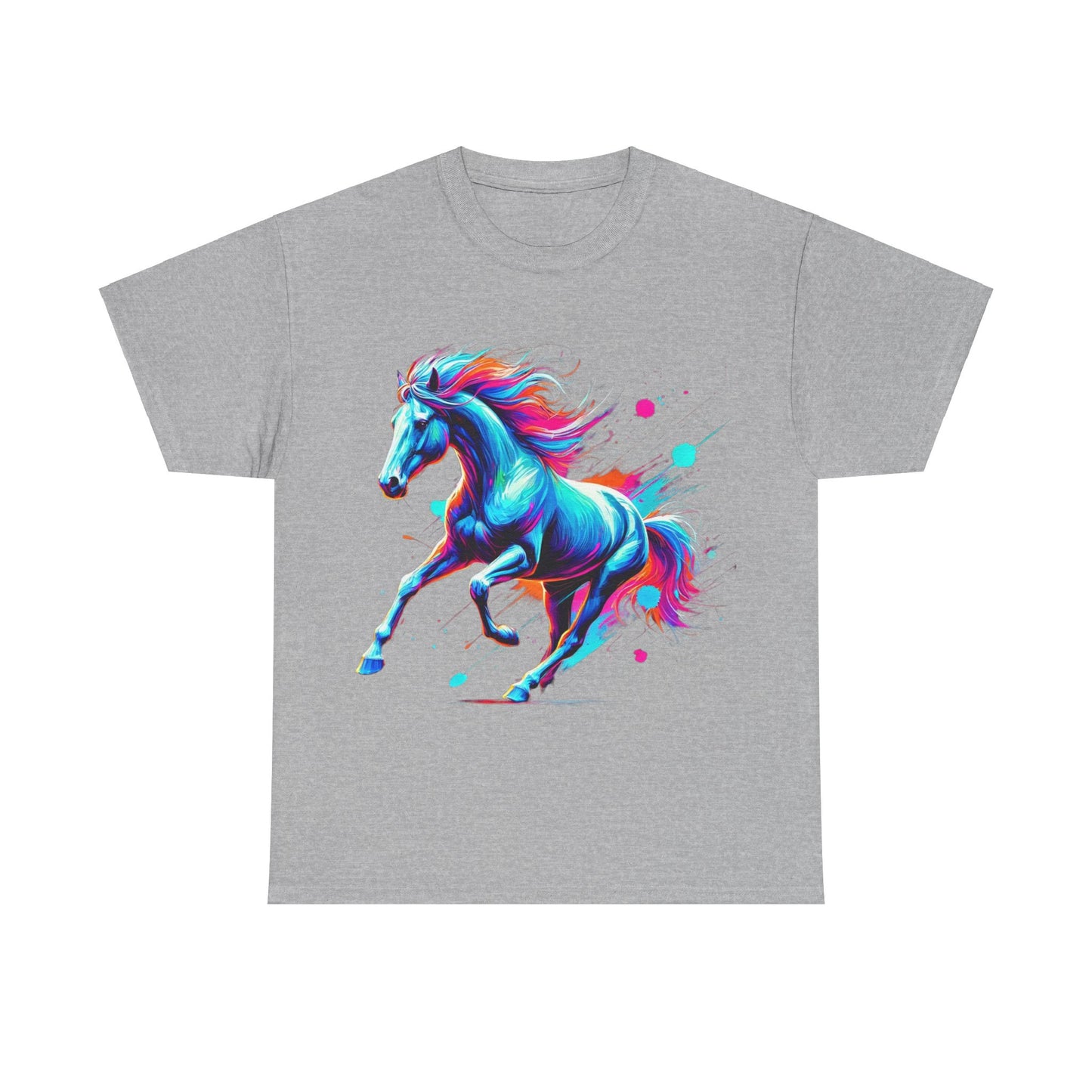 Colour Splash Horse - Heavy Cotton Tee