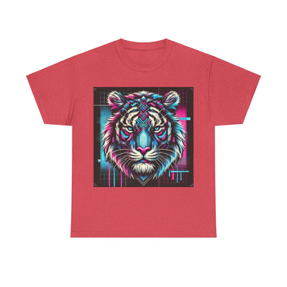 Futuristic Tiger - Heavy Cotton Tee