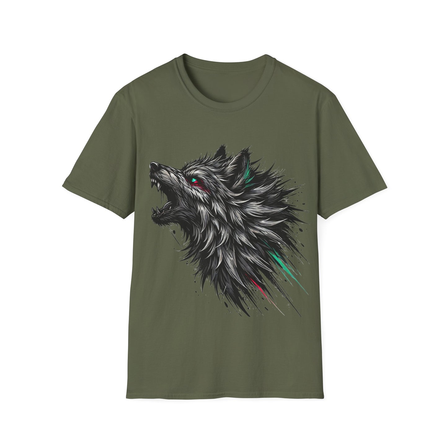 Edgy Wolf - Soft Style T-Shirt