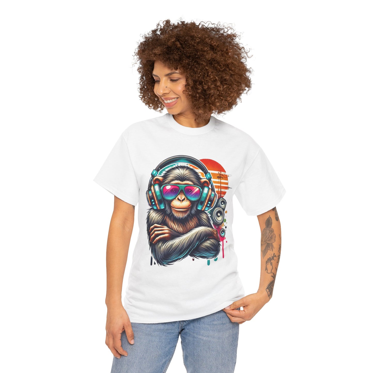 Music Monkey - Heavy Cotton Tee