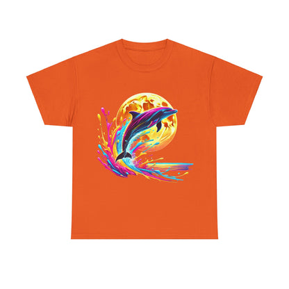 Colour Splash Dolphin - Heavy Tee XL Range