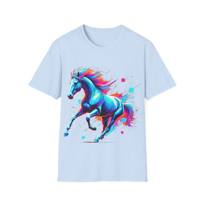 Colour Splash Horse - Soft Style T-Shirt