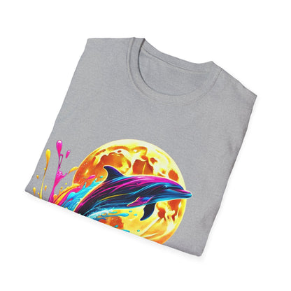 Colour Splash Dolphin - Soft Style T-Shirt