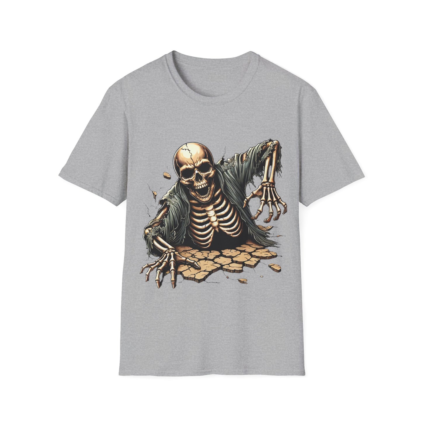 Spooky Skeleton - Soft Style T-Shirt