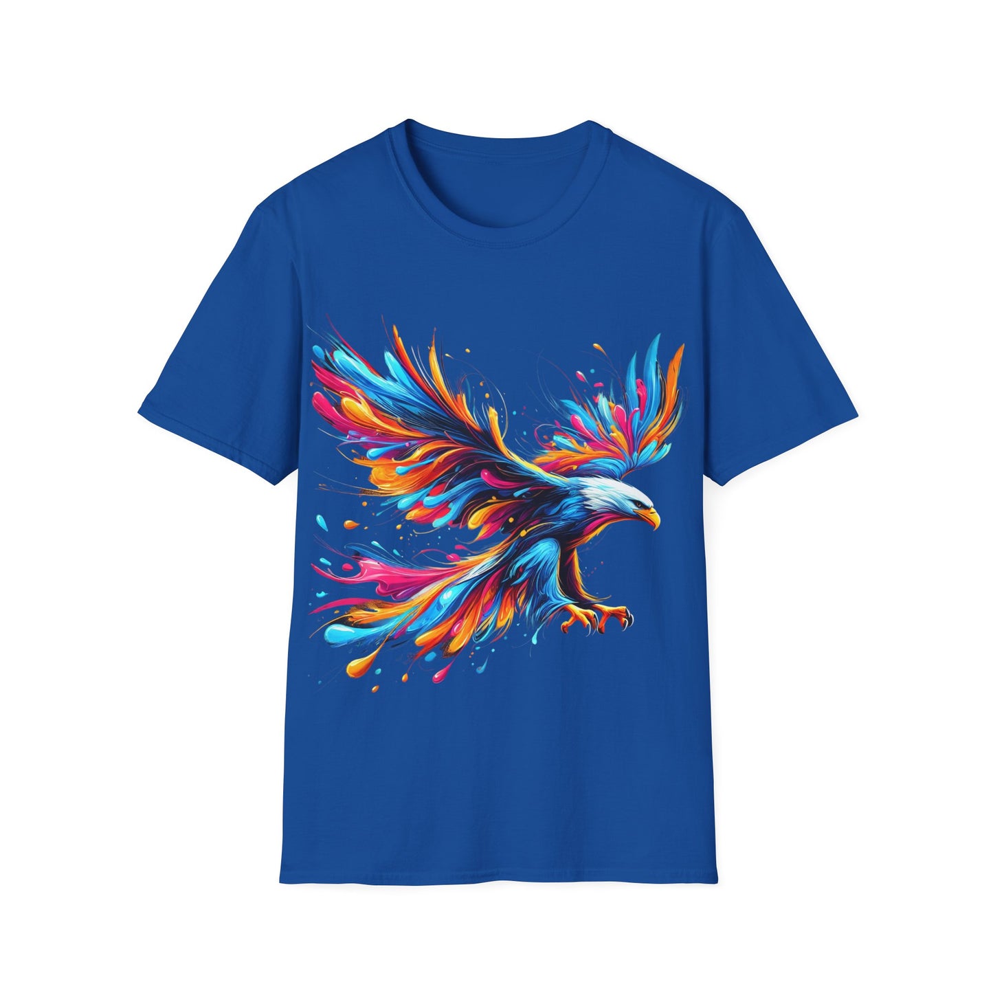 Colour Splash Eagle - Soft Style T-Shirt