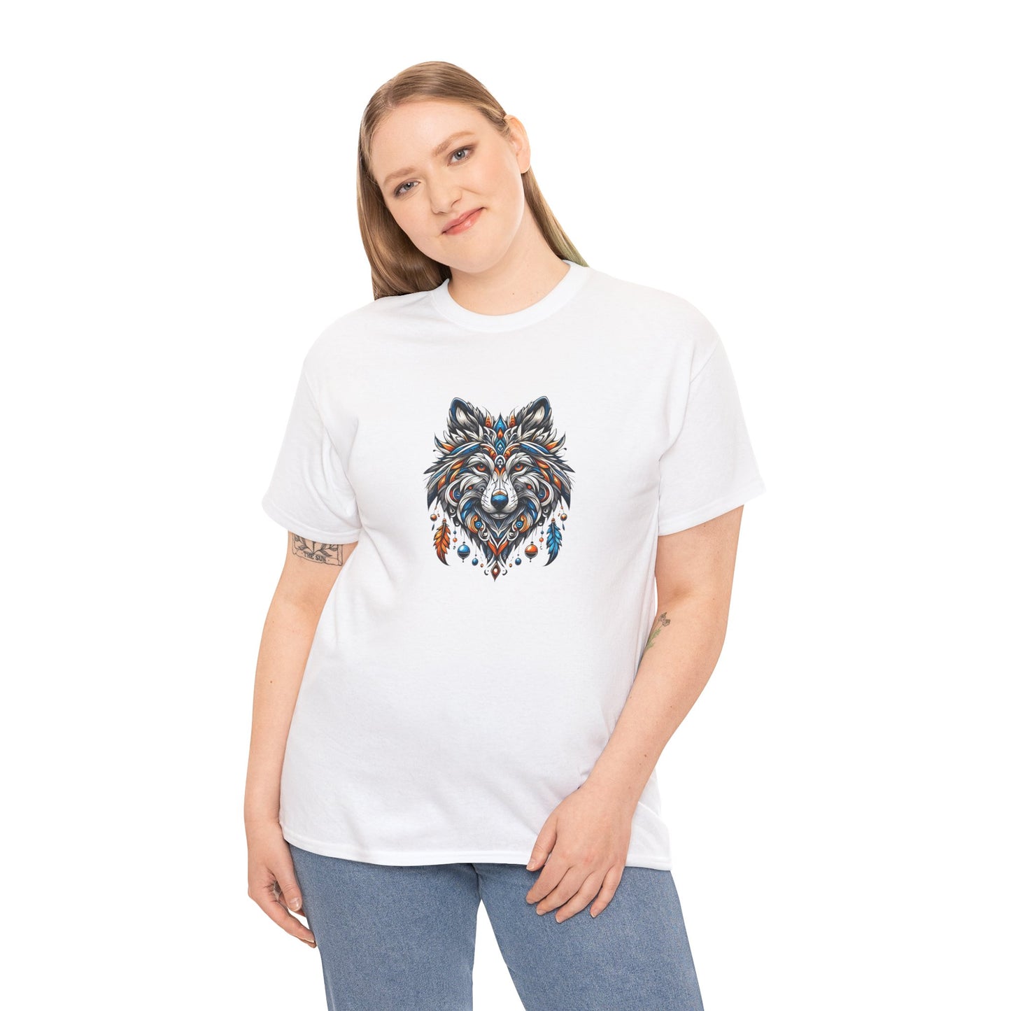 Tribal Wolf - Heavy Tee XL Range