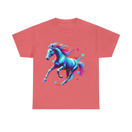 Colour Splash Horse - Heavy Cotton Tee