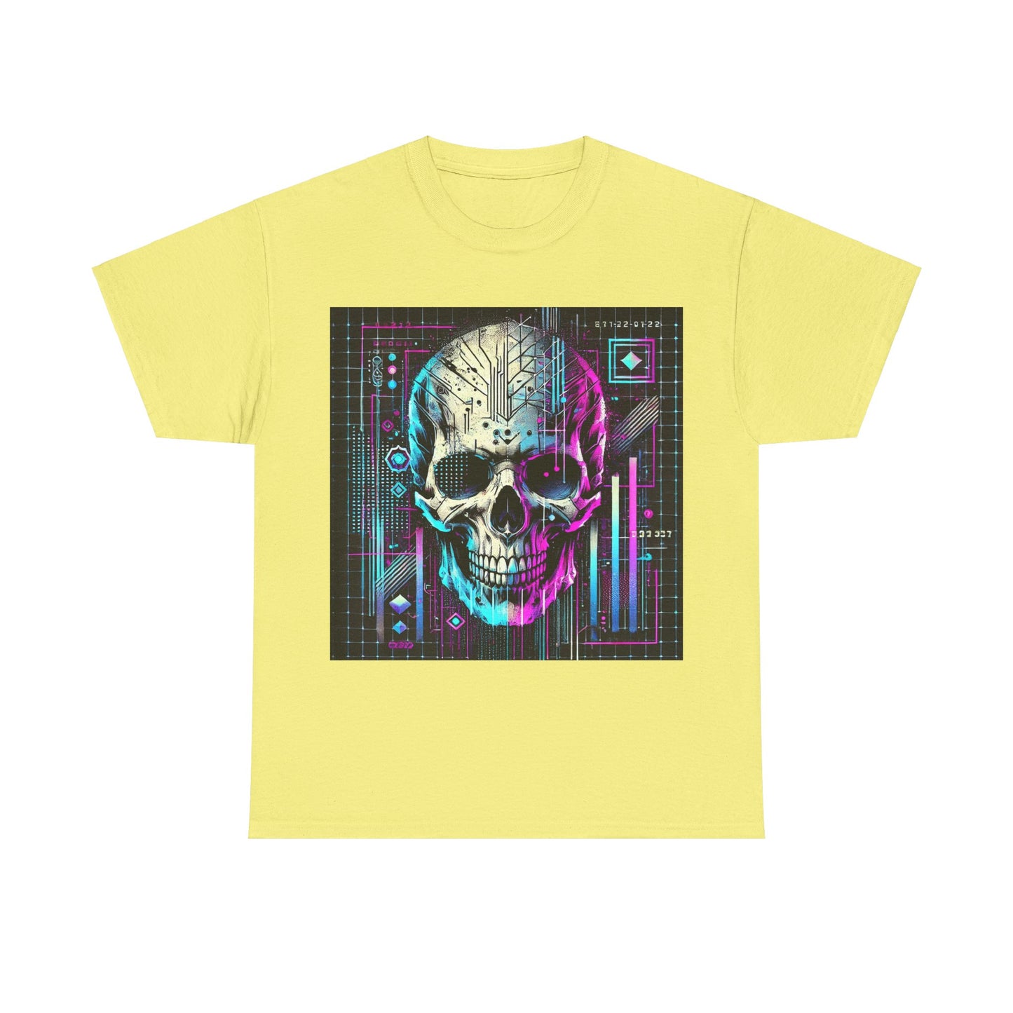 Futuristic Skull - Heavy Cotton Tee