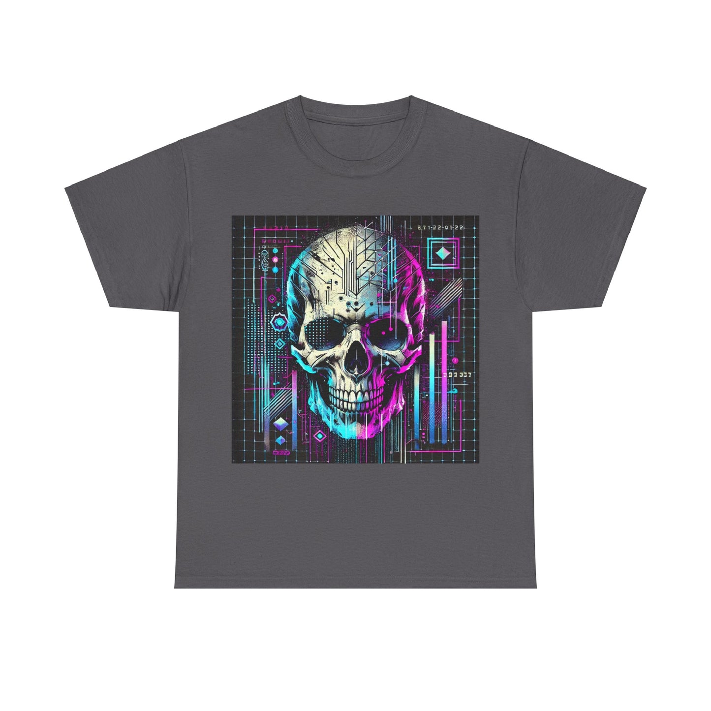 Futuristic Skull - Heavy Cotton Tee