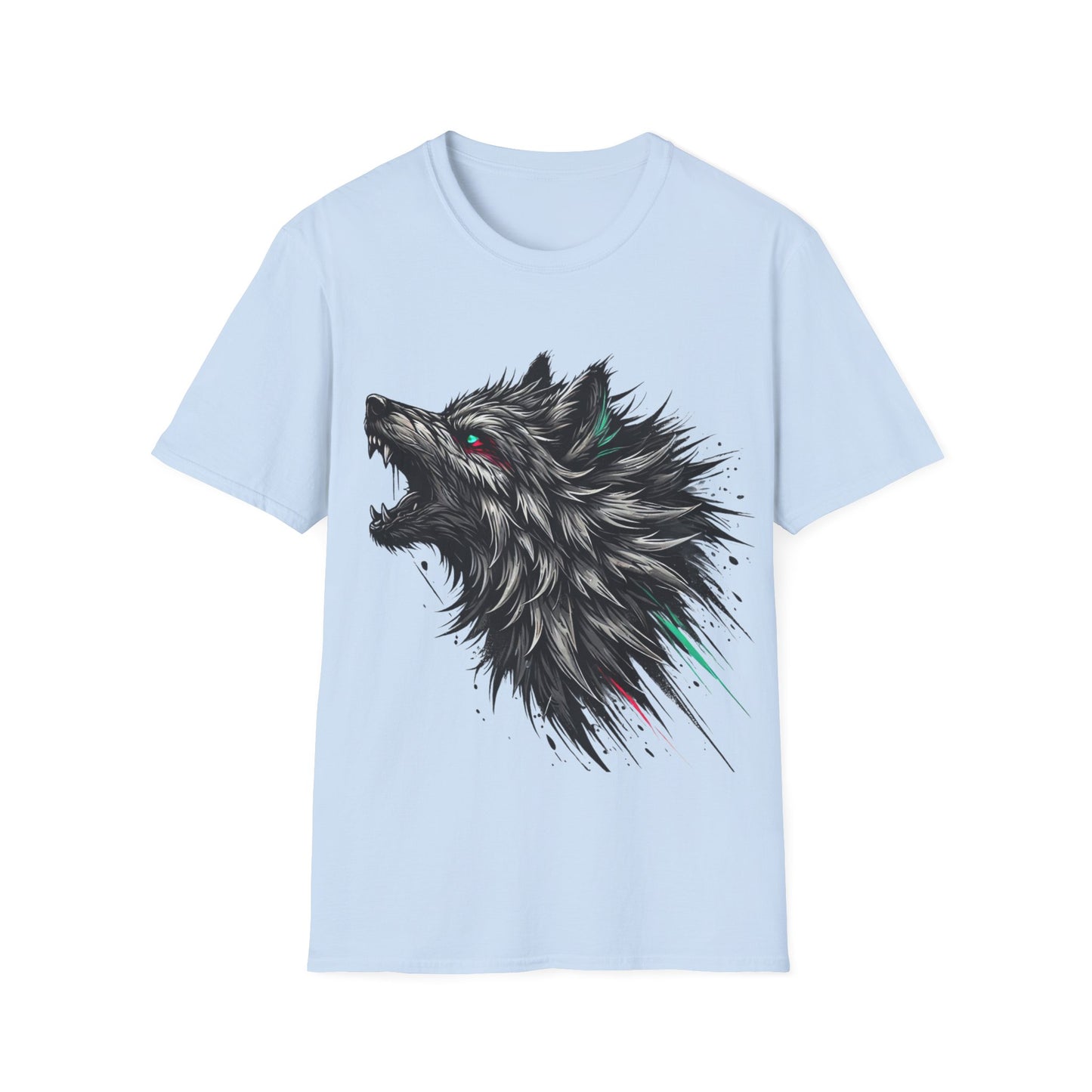 Edgy Wolf - Soft Style T-Shirt