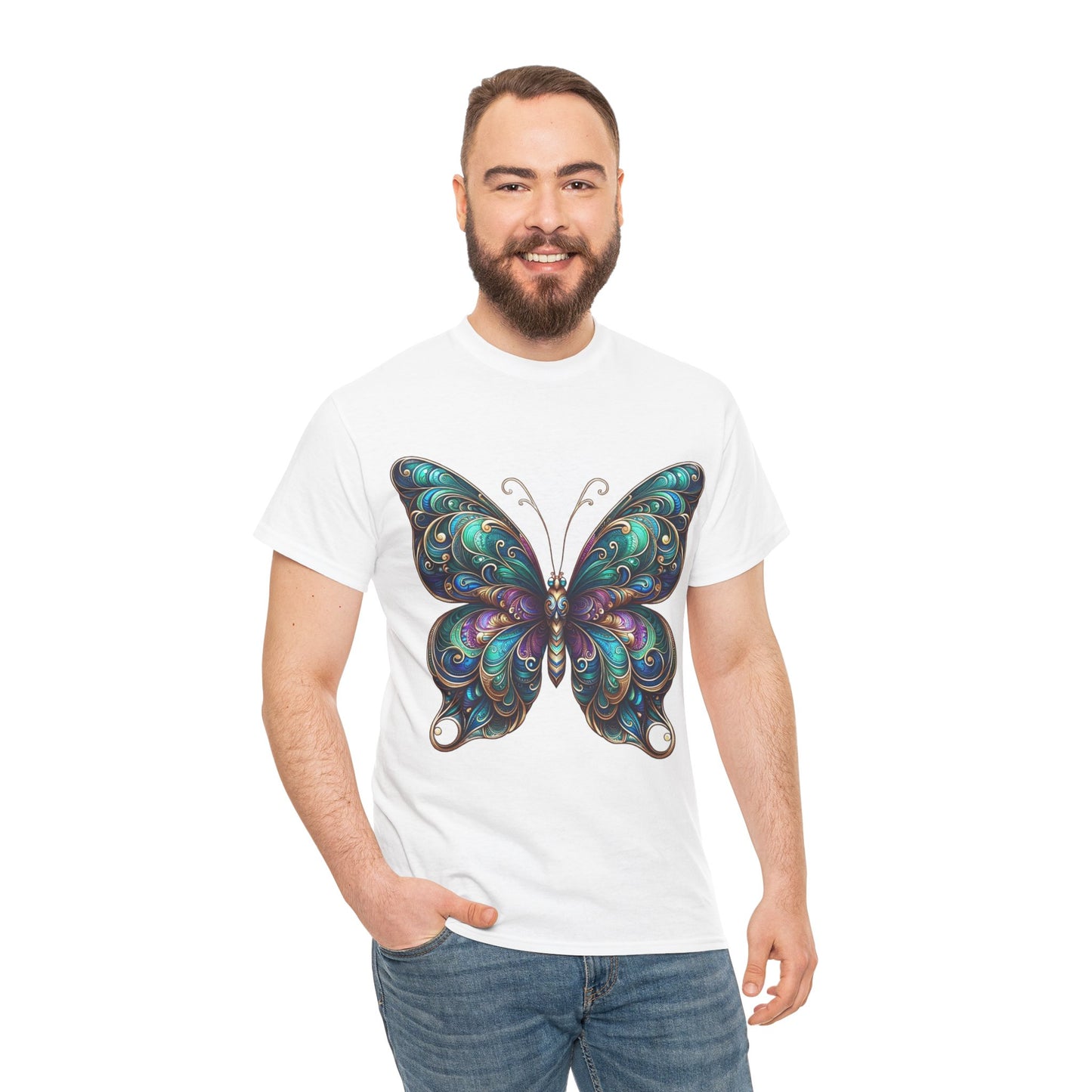 Vibrant Butterfly - Heavy Cotton Tee