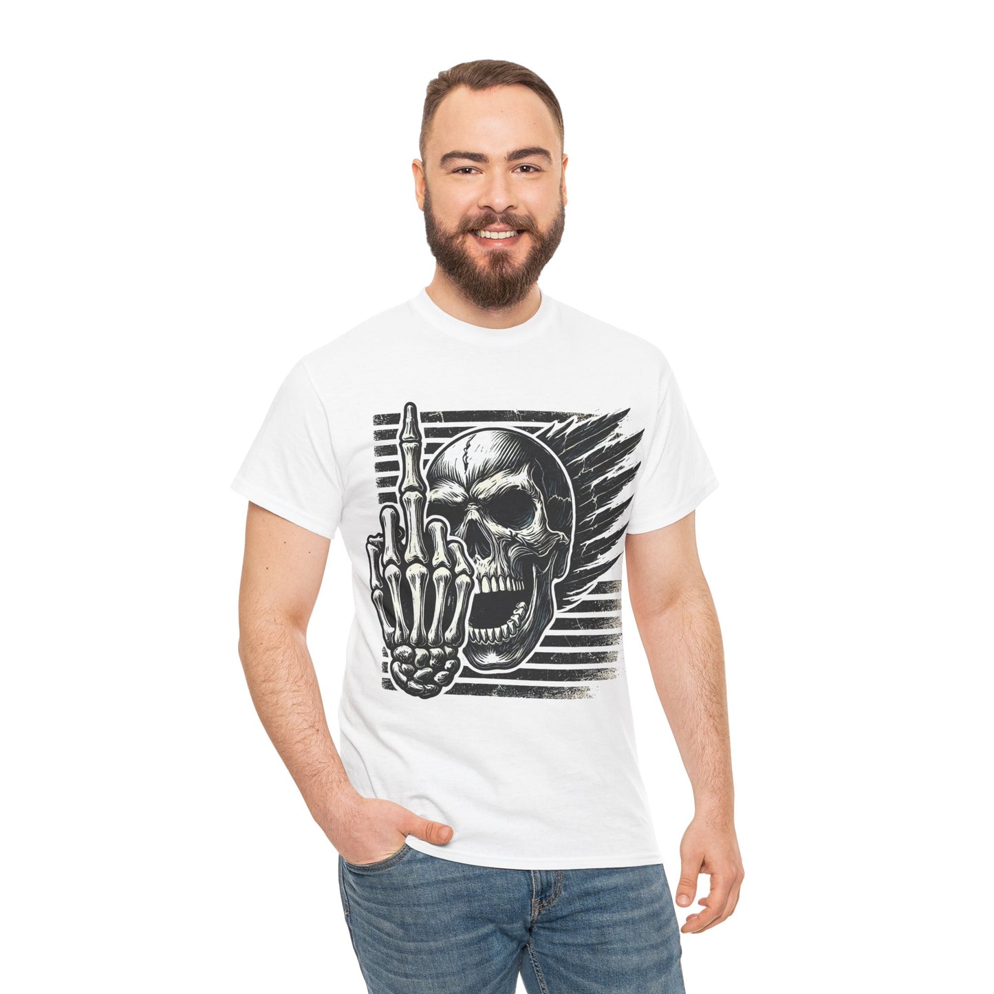 Rebellious Skull - Heavy Cotton Tee