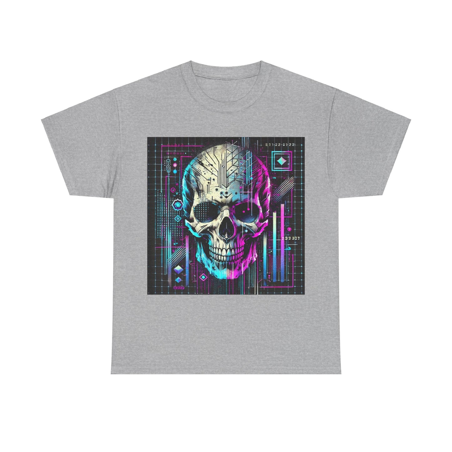 Futuristic Skull - Heavy Cotton Tee