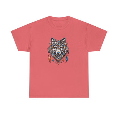 Tribal Wolf - Heavy Cotton Tee