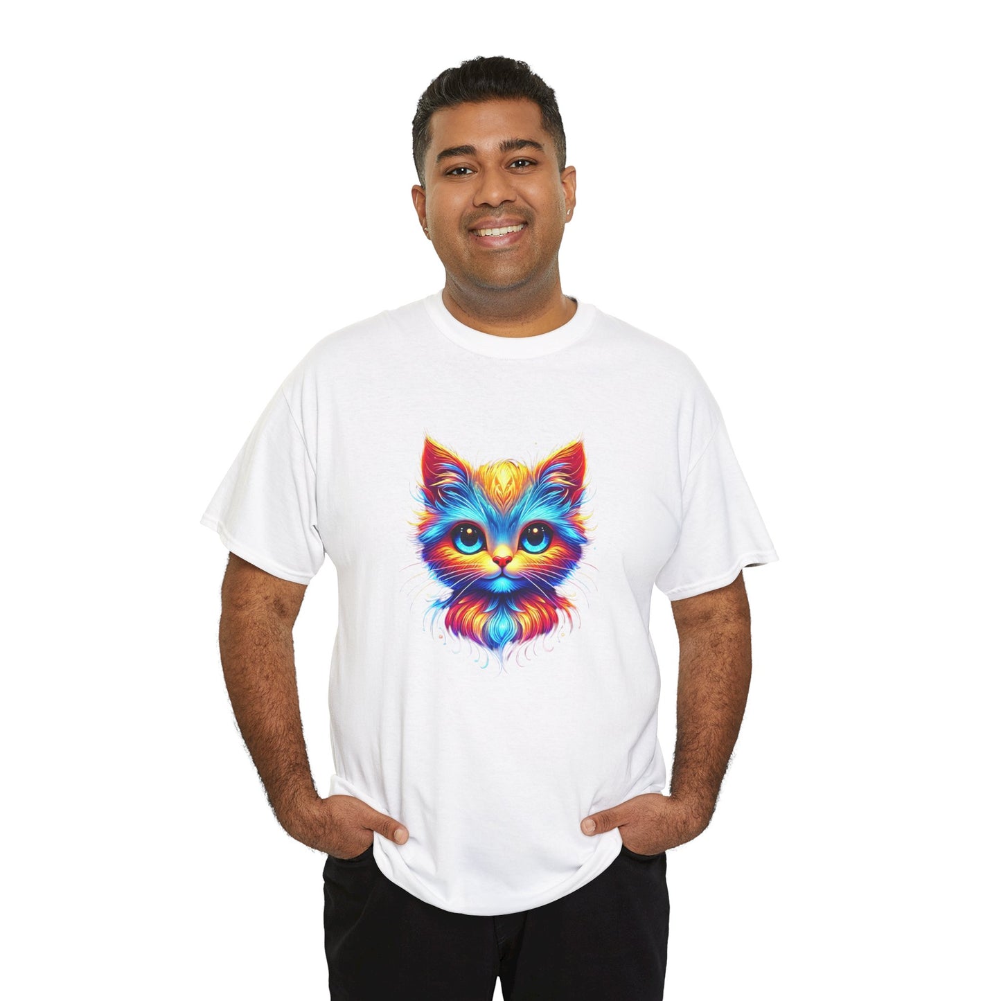 Vibrant Cat - Heavy Tee XL Range