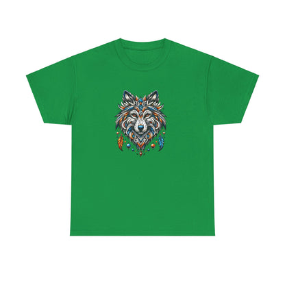 Tribal Wolf - Heavy Cotton Tee