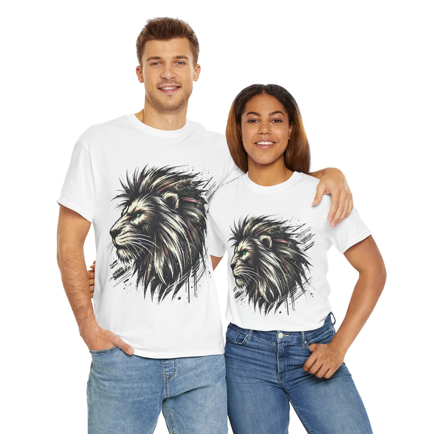 Edgy Lion - Heavy Cotton Tee