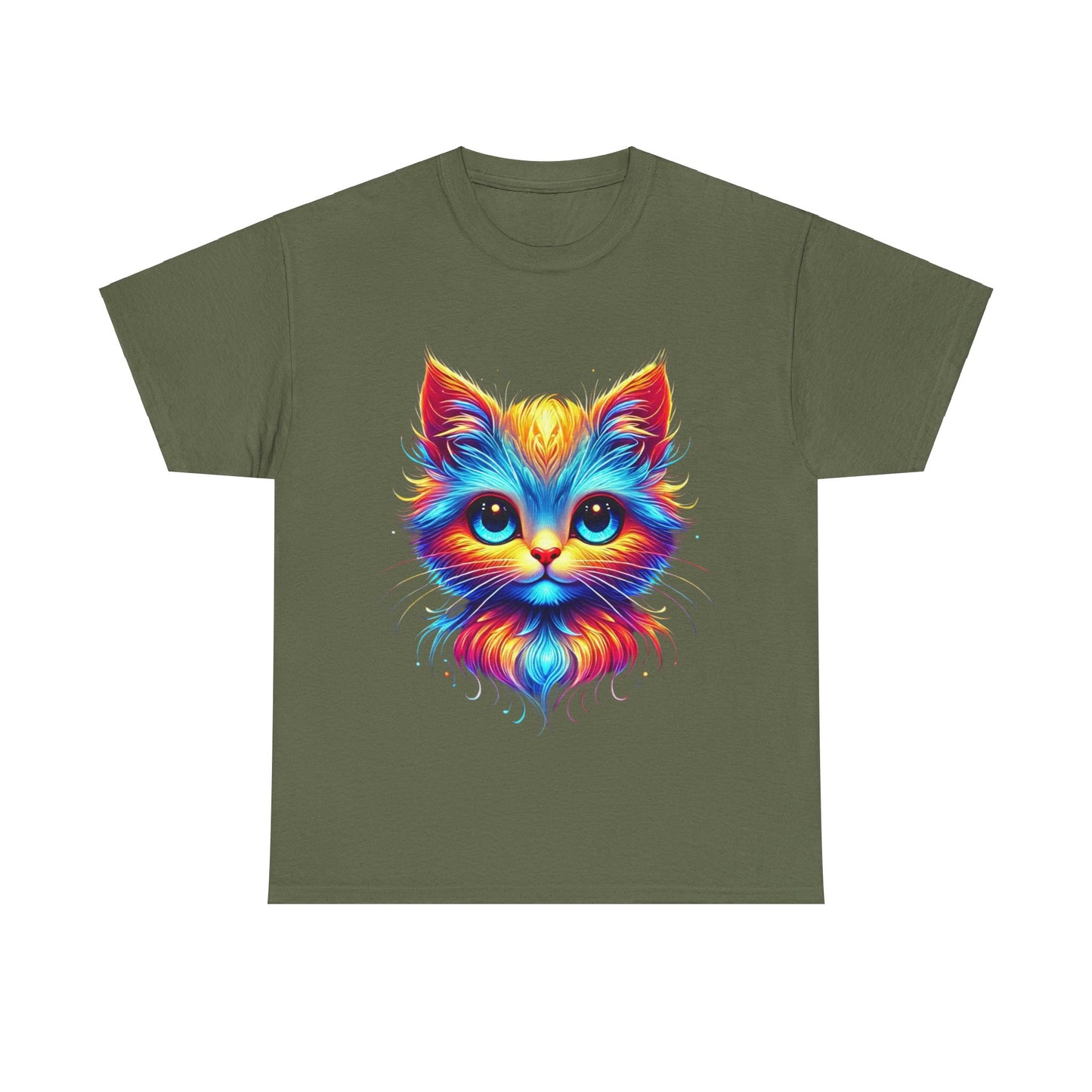 Vibrant Cat - Heavy Cotton Tee