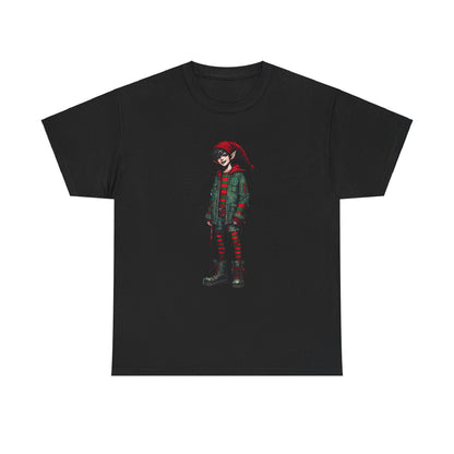 Cheerful Elf Red+ - Heavy Cotton Tee