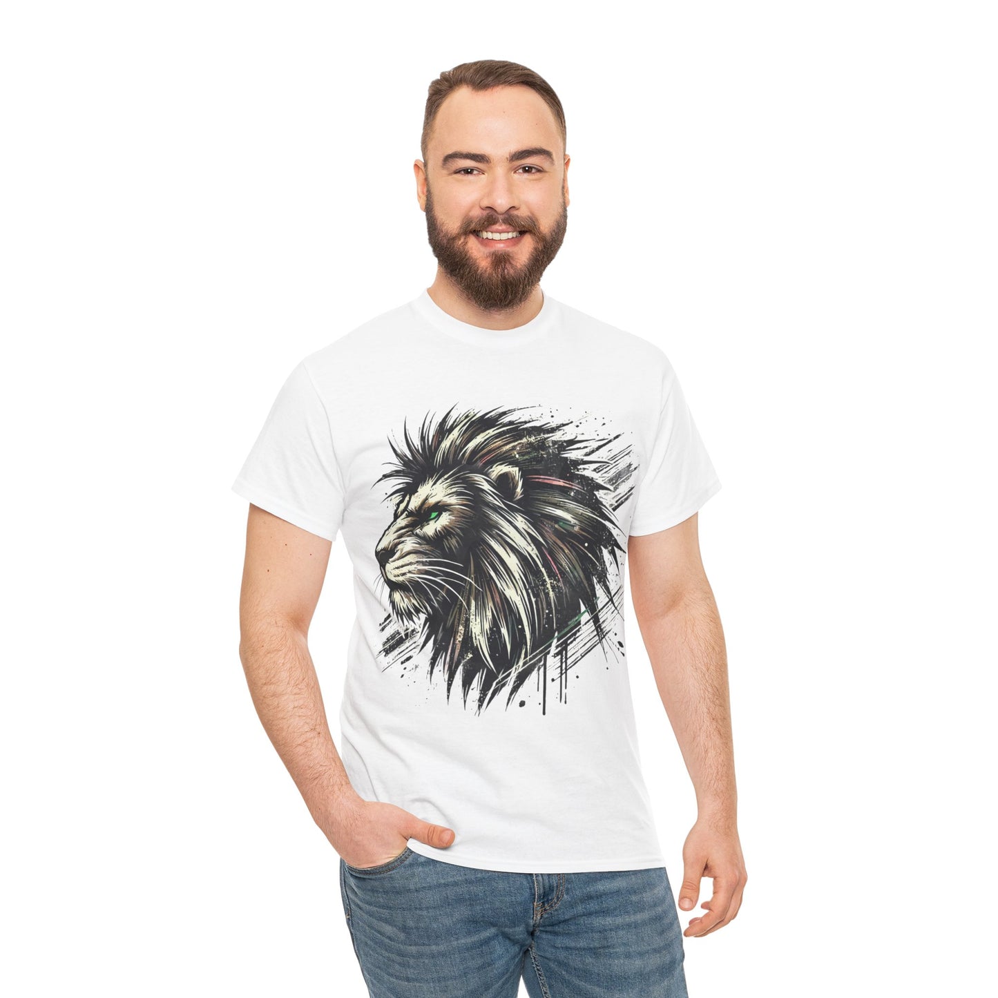 Edgy Lion - Heavy Cotton Tee