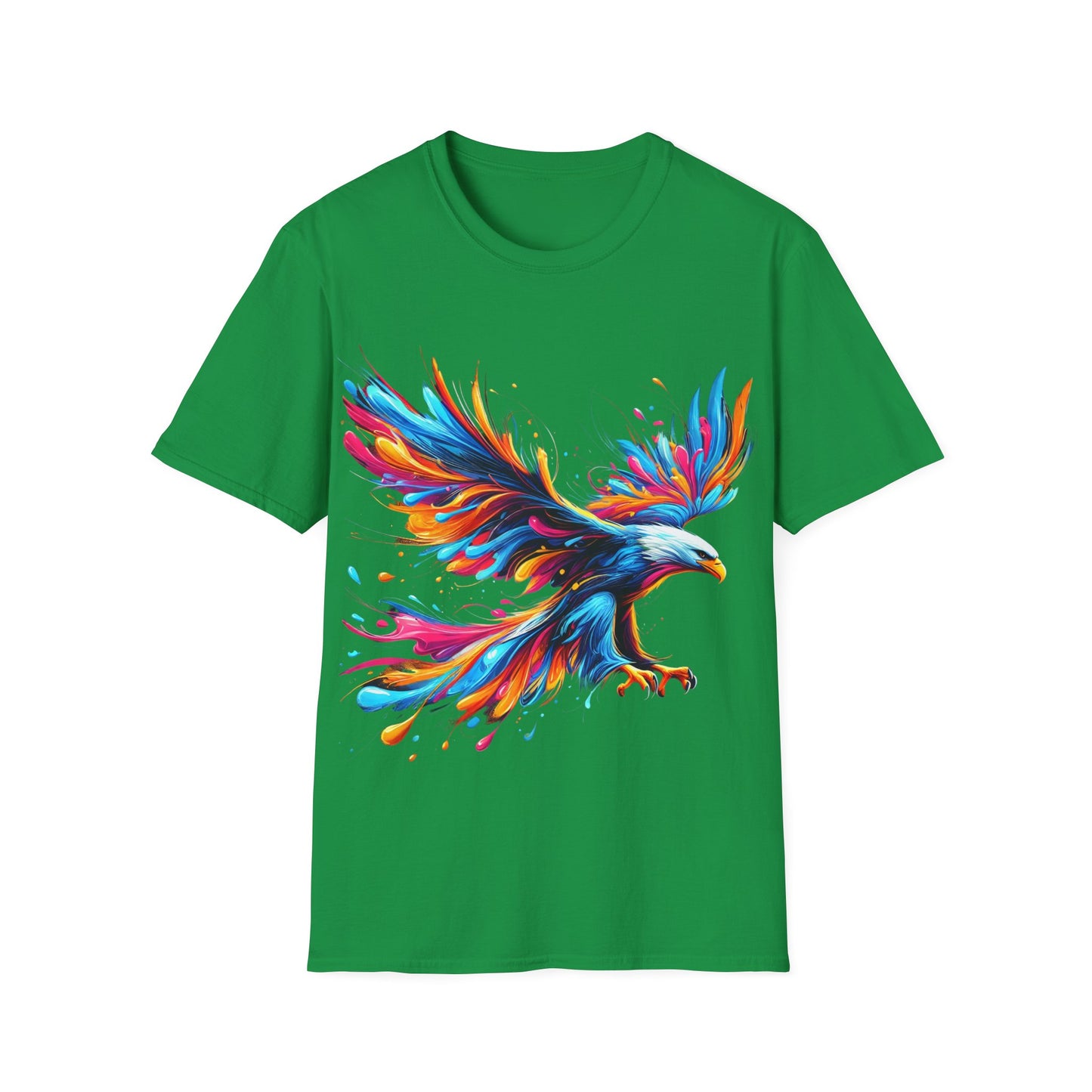 Colour Splash Eagle - Soft Style T-Shirt