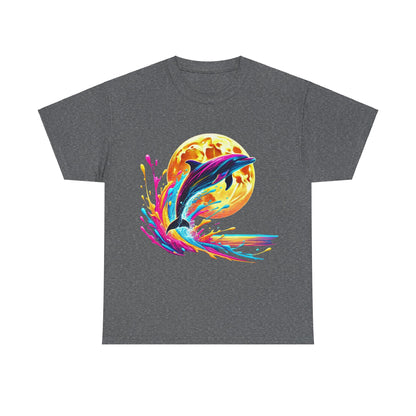 Colour Splash Dolphin - Heavy Tee XL Range