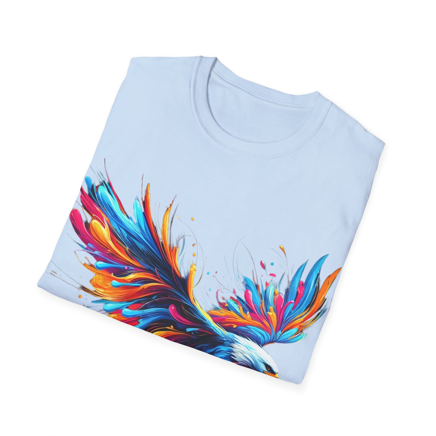 Colour Splash Eagle - Soft Style T-Shirt