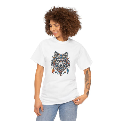 Tribal Wolf - Heavy Cotton Tee