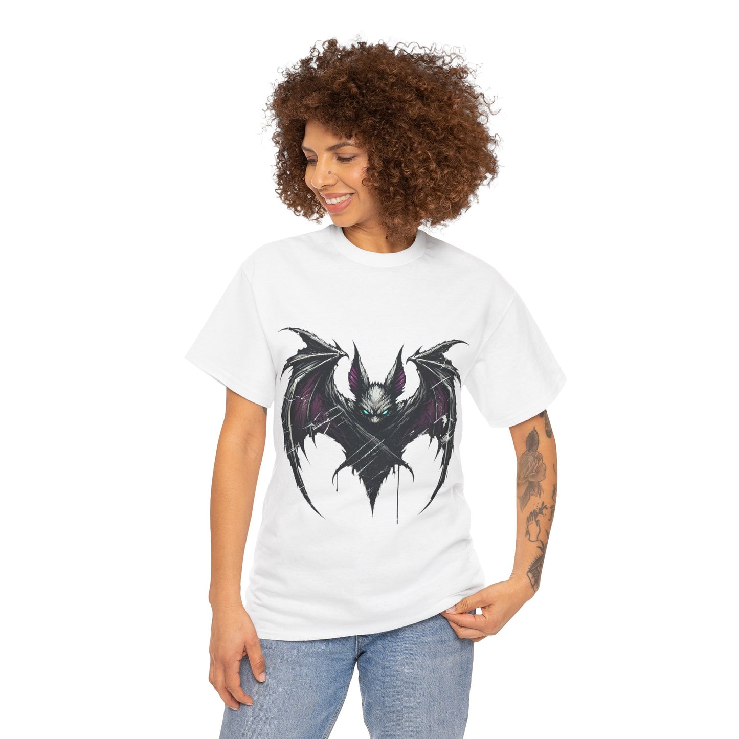 Edgy Bat - Heavy Cotton Tee