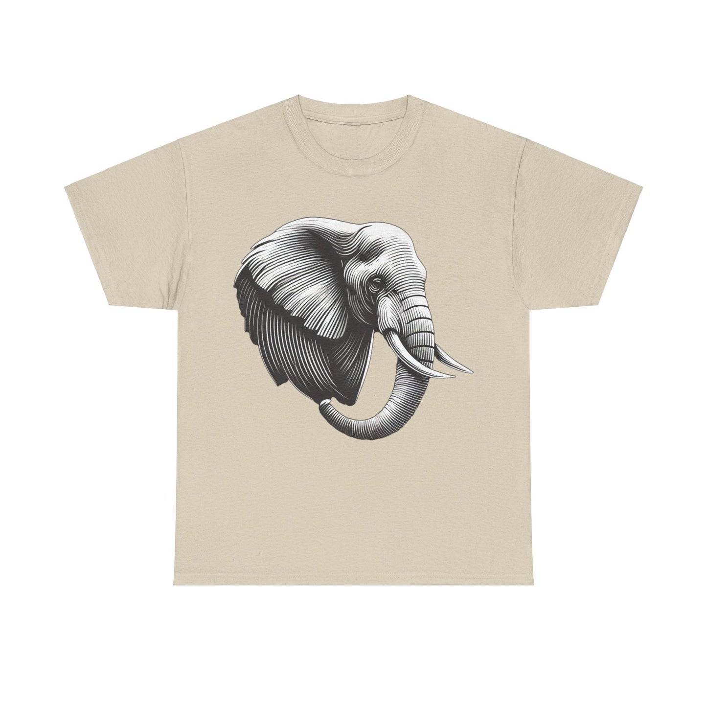 Elephant B&W - Heavy Cotton Tee