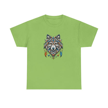 Tribal Wolf - Heavy Cotton Tee