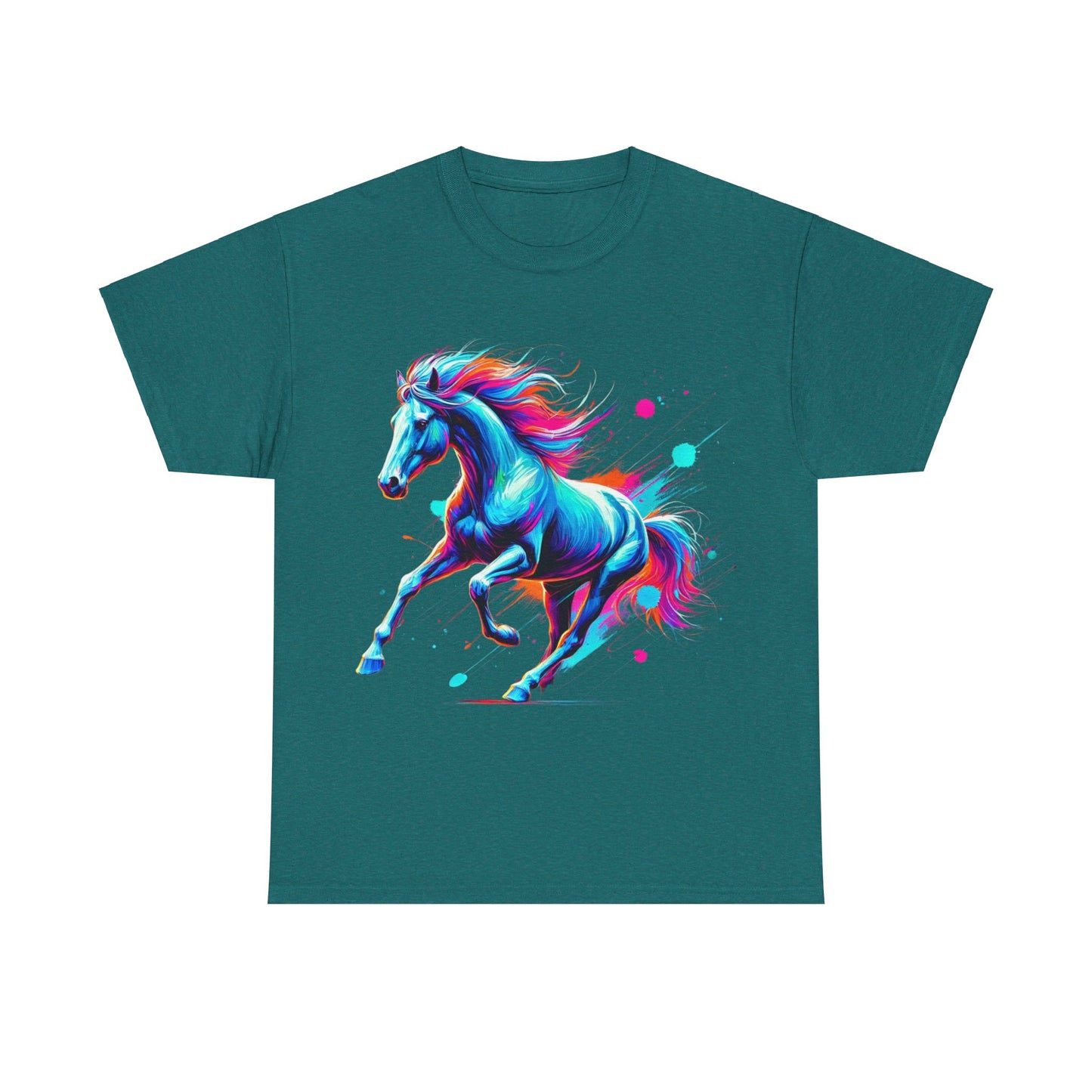 Colour Splash Horse - Heavy Tee XL Range